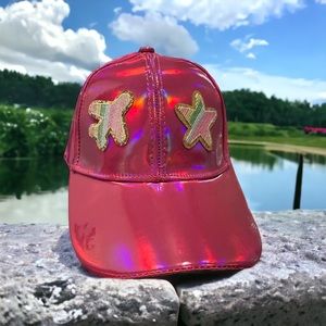 Holographic Pink Baseball Cap